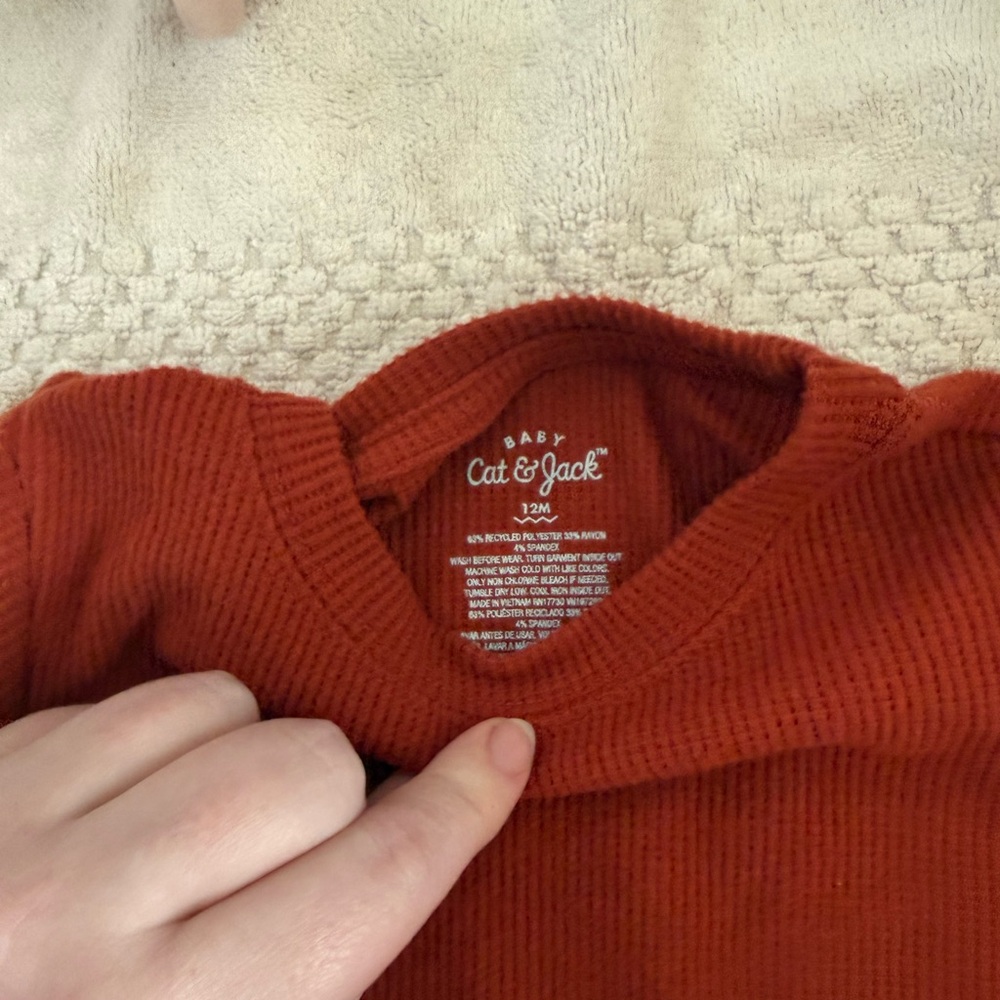 Baby Ribbed Two-Piece Set in Rust NWT - Picture 3 of 3
